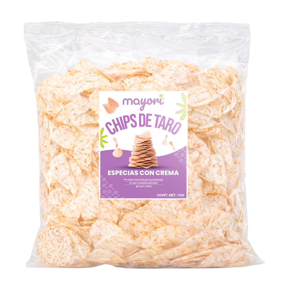 Chips de Taro - Especias con Crema 1 kg