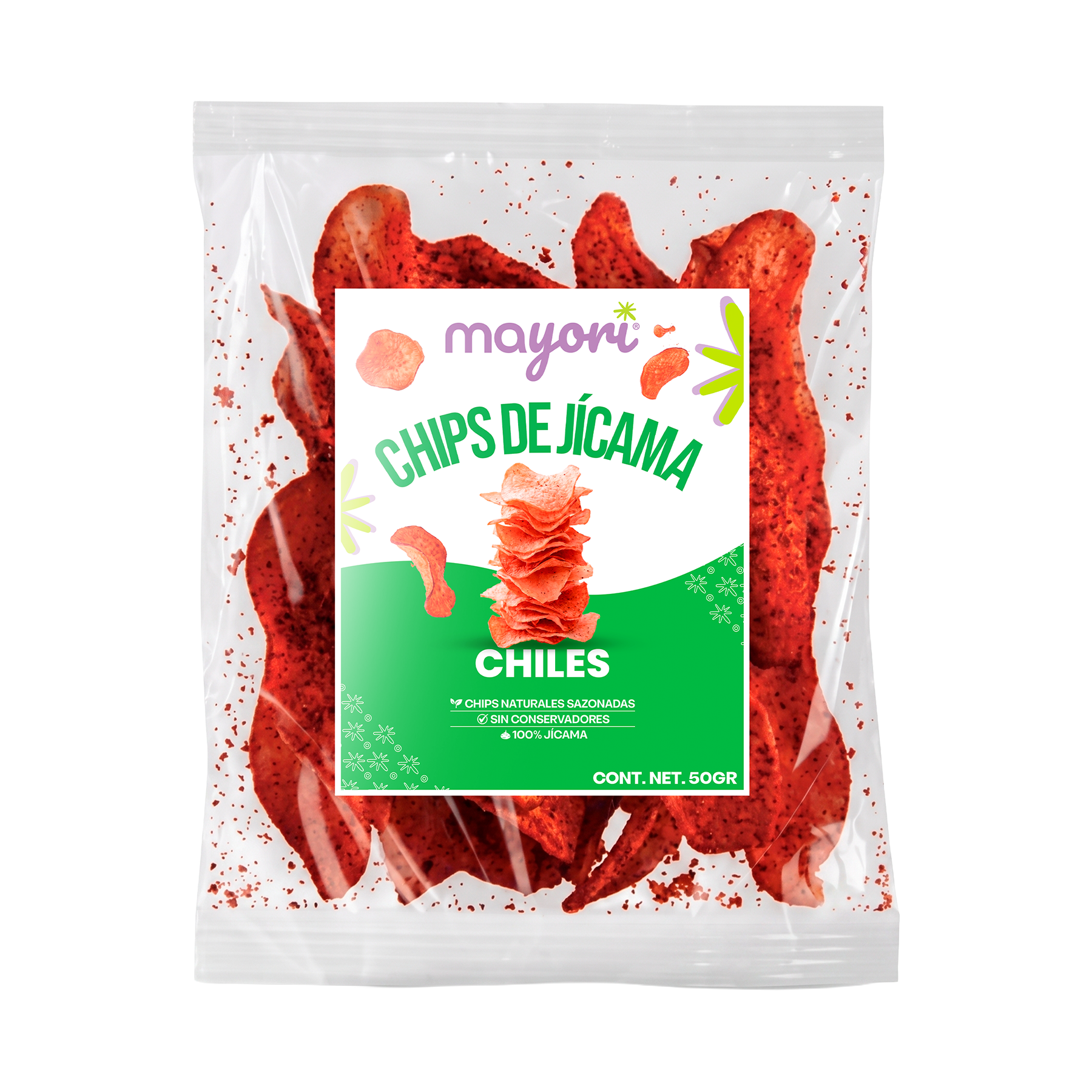 Chips de Jícama - Chiles 50 gr