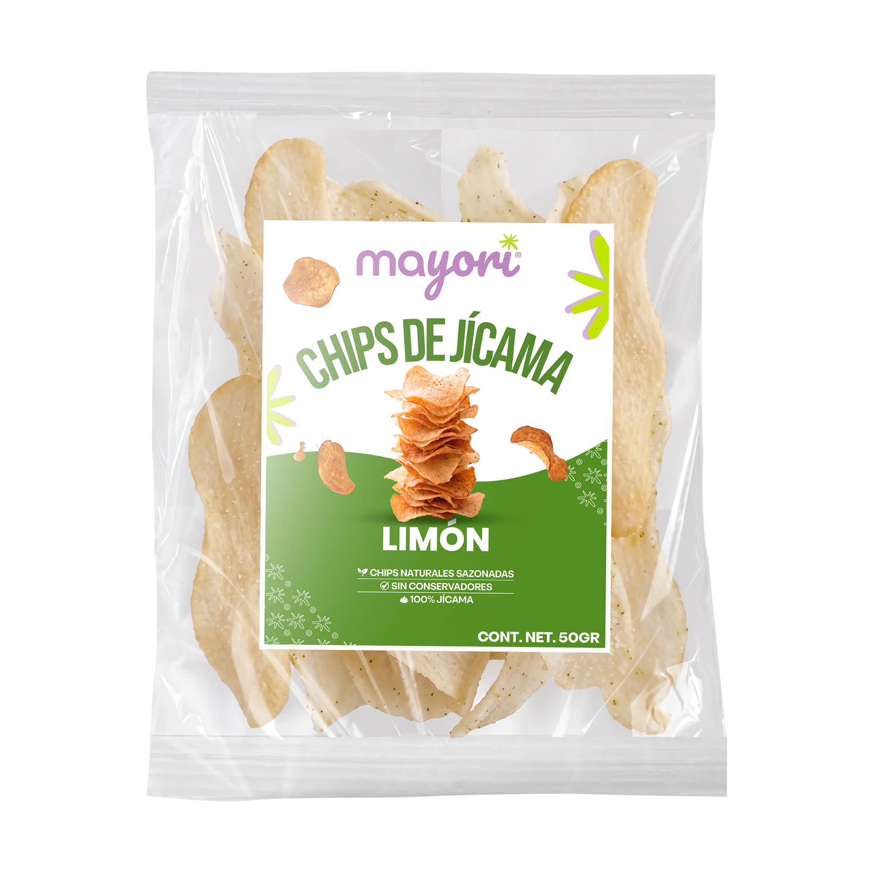 Chips de Jícama - Limón 50 gr