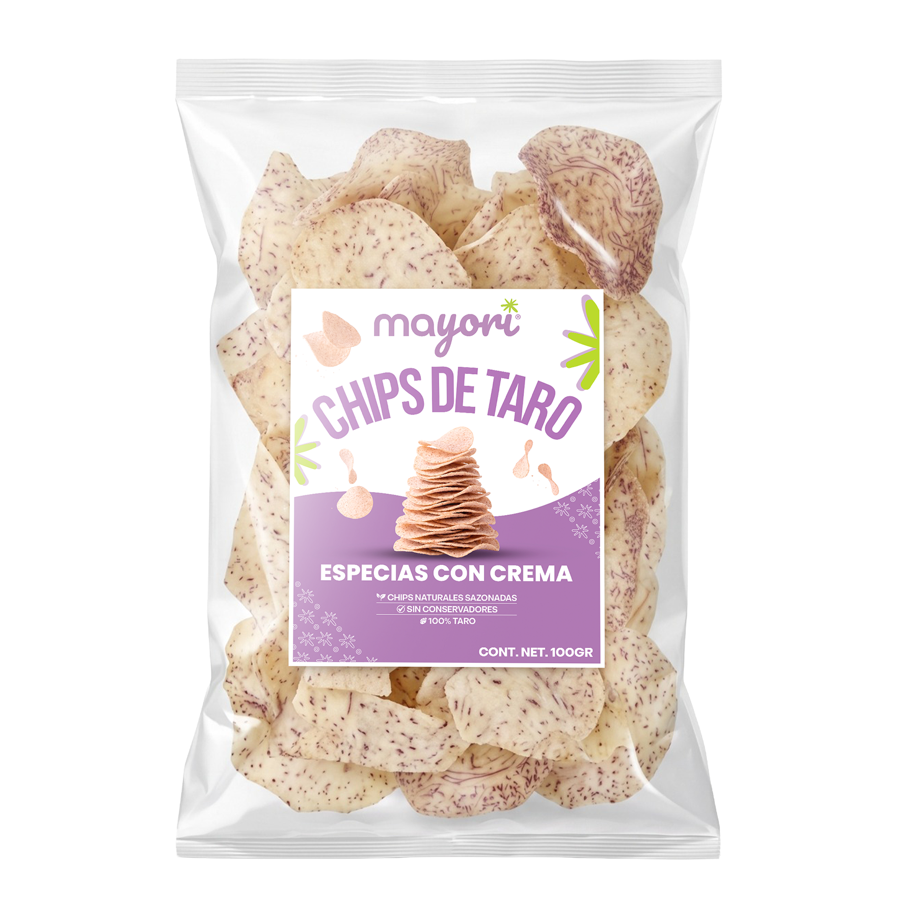 Chips de Taro - Especias con Crema 100 gr