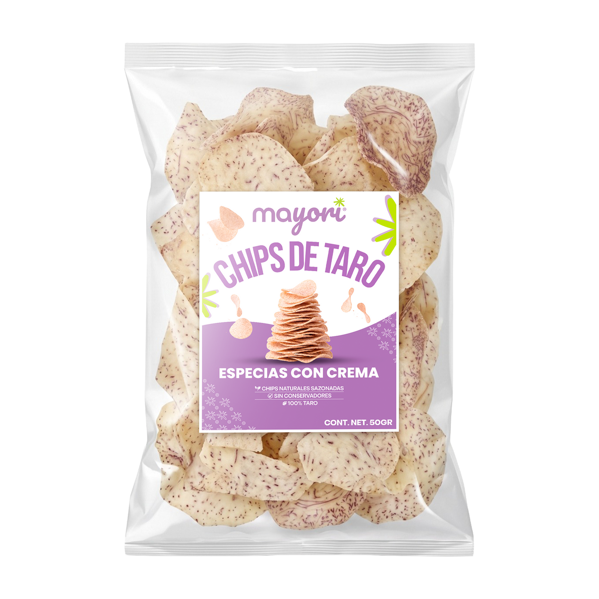 Chips de Taro - Especias con Crema 50 gr