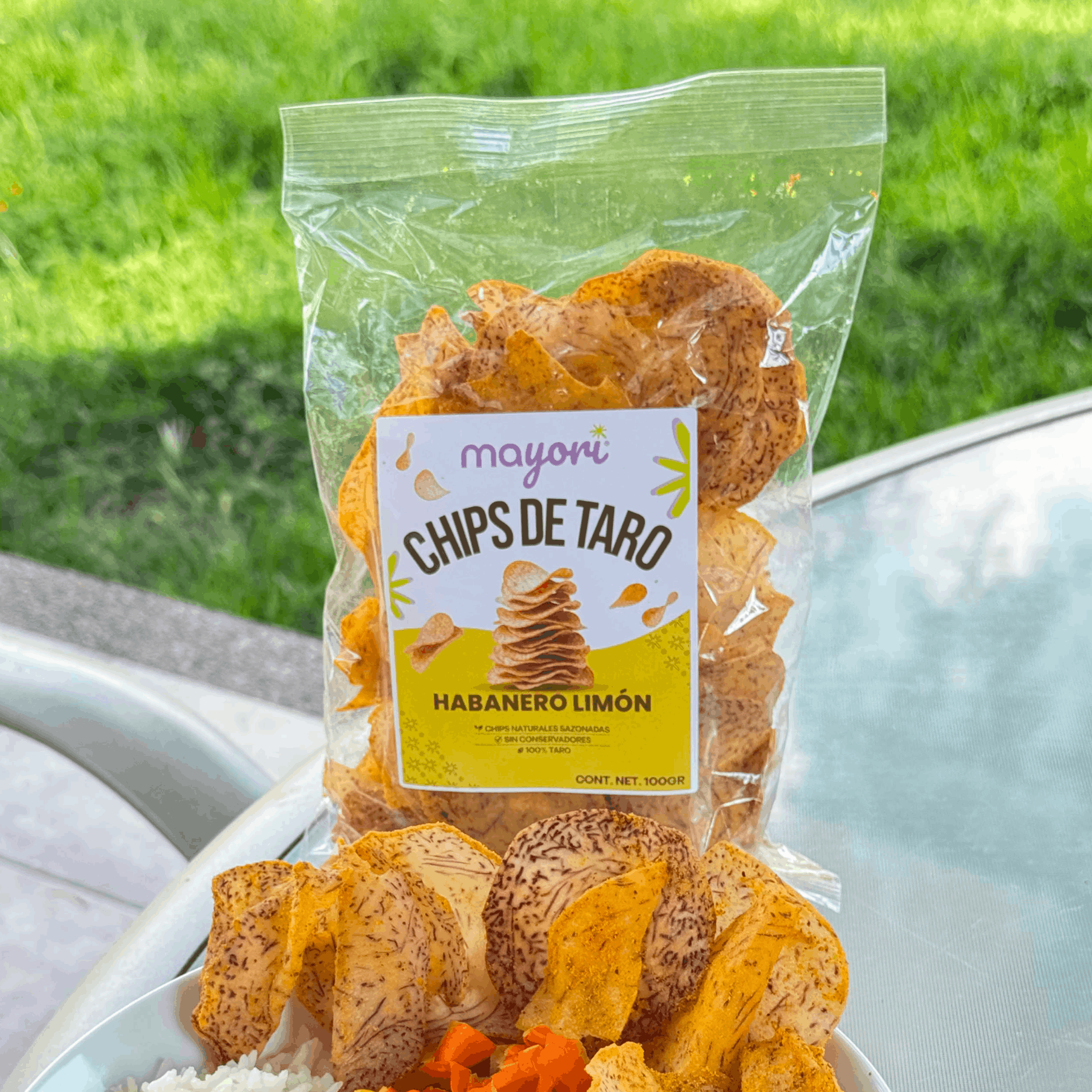 Chips de Taro - Habanero Limón 100 gr